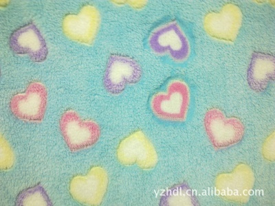 愛心立體印花珊瑚絨價格及生產廠家——揚州好得利針紡織品